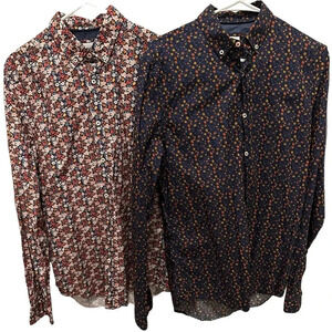 ZARA Floral Men’s Cotton Button Down Shirt Bundle